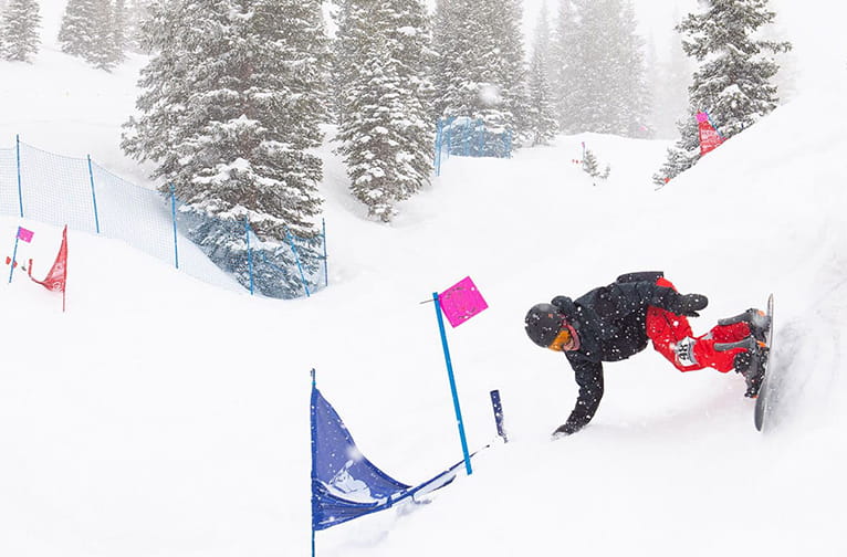 Banked Slalom race in Snowmass. 
