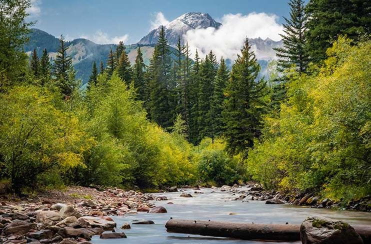 Mount Daly and the first snow of the year