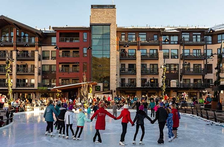 Ice skating at Snowmass Village