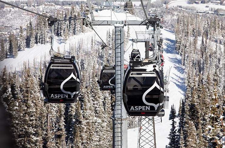 Aspen Mountain Gondola with new logo
