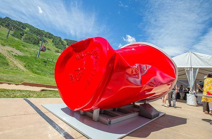 Solo Together art installation at Aspen Mountain