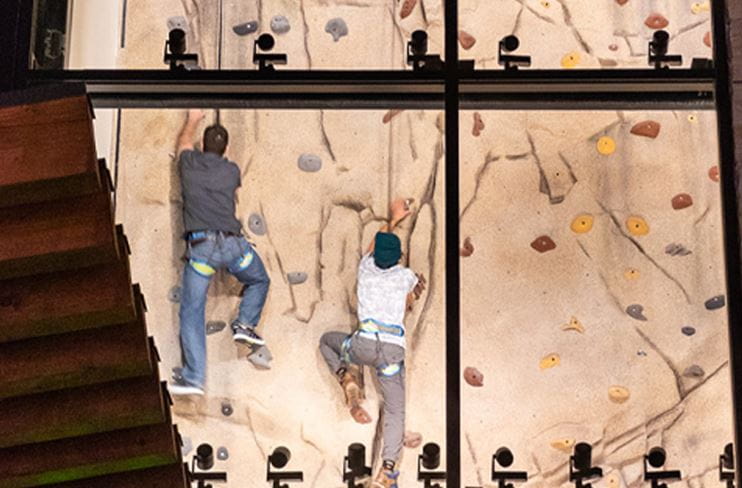 Indoor Climbing at Limelight Hotel Snowmass in Snowmass Village, Colorado