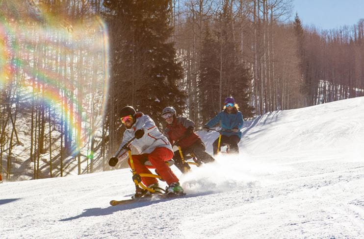 Snowbiking is a thrilling new sport that you can enjoy at Aspen Snowmass