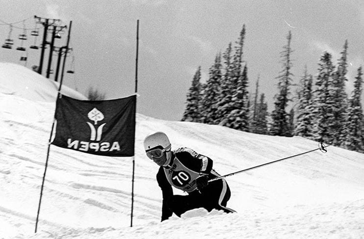 Skier at the 1968 Roch Cup in Aspen Colorado.