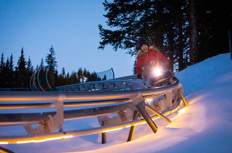 Breathtaker Alpine Coaster in Winter