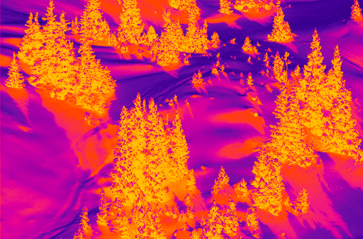 Sustainability infrared background Aspen Snowmass
