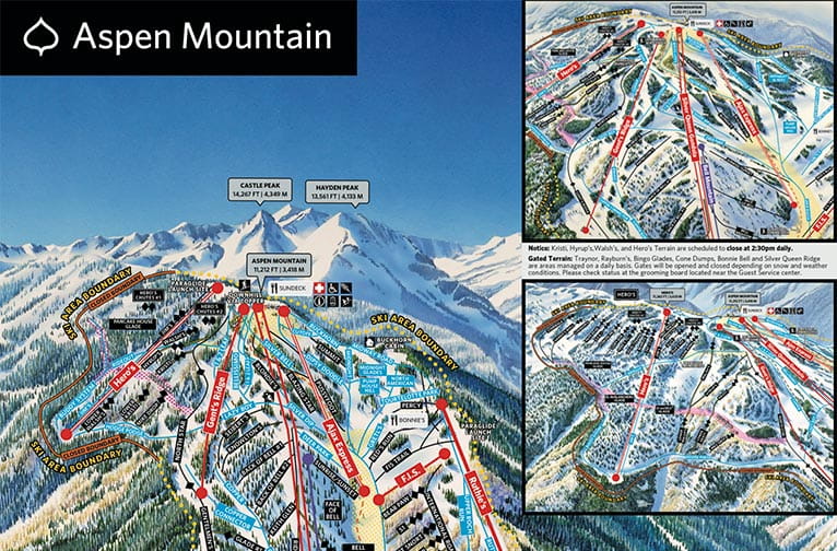 Aspen Ski Map Aspen Snowmass Highlands Ski Resort Winter Trail Map Aspen Mountain Winter Trail Map Cta Wide 20240530 