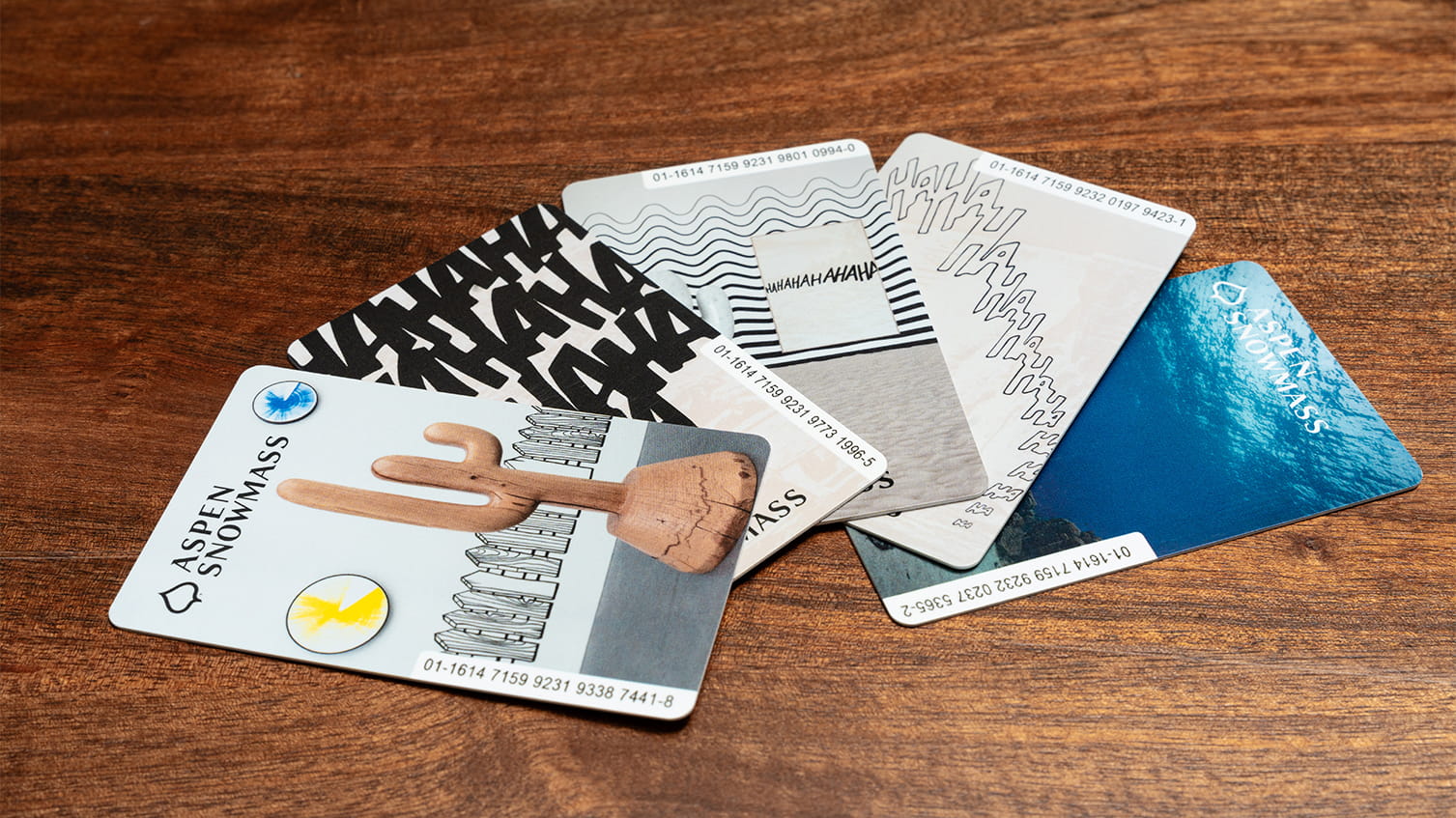 Claudia Comte's 2022-2023 collection of lift ticket art, and a comment on the climate crisis