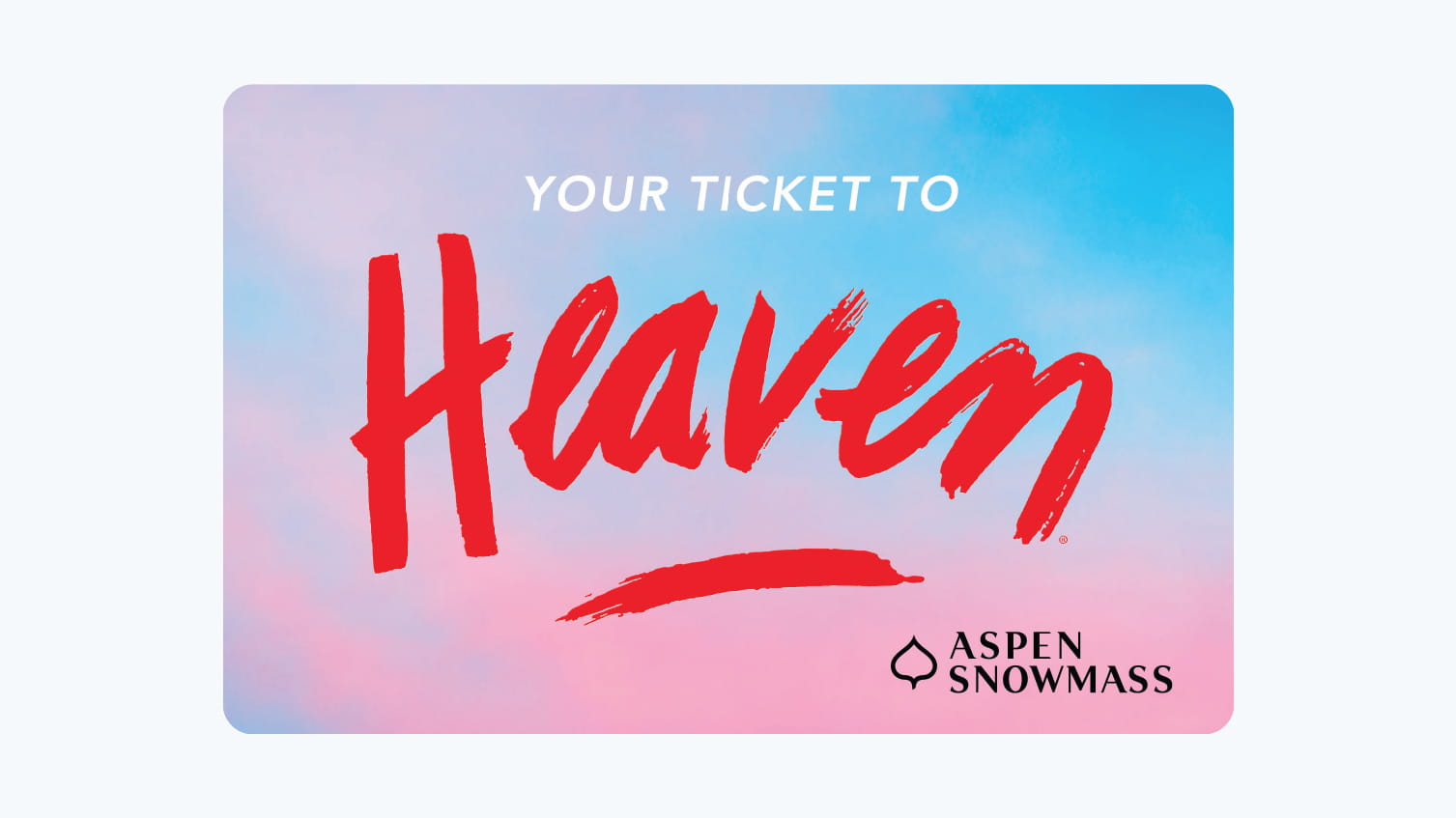 Alex Israel 24-25 Aspen Snowmass lift ticket art