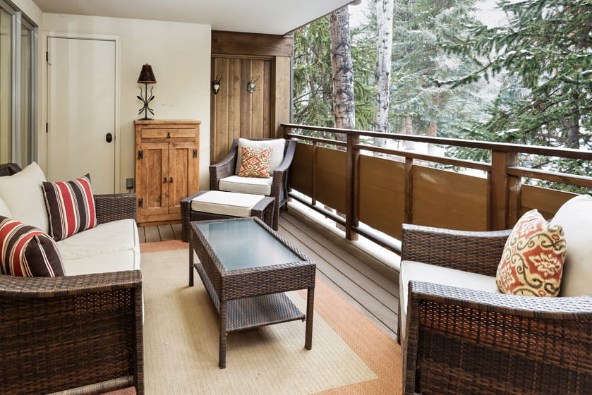 Little Nell Condominiums Balcony