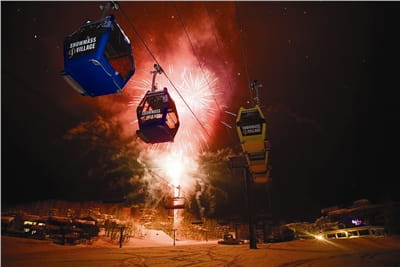 Winter Fireworks on the Mountain