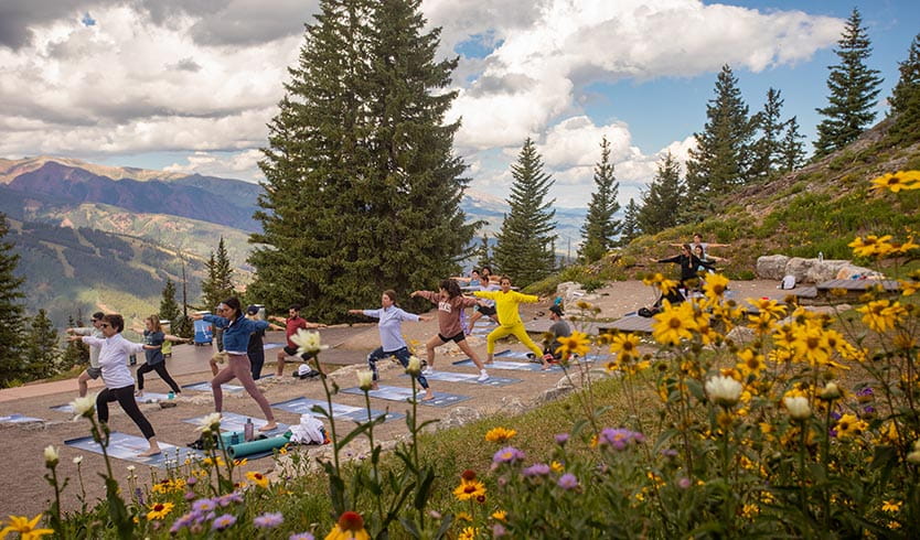 Aspen Mountain Yoga in Summer
