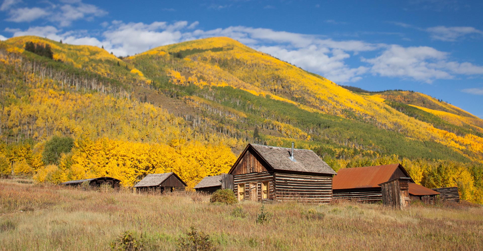 Ashcroft, Colorado with fall color