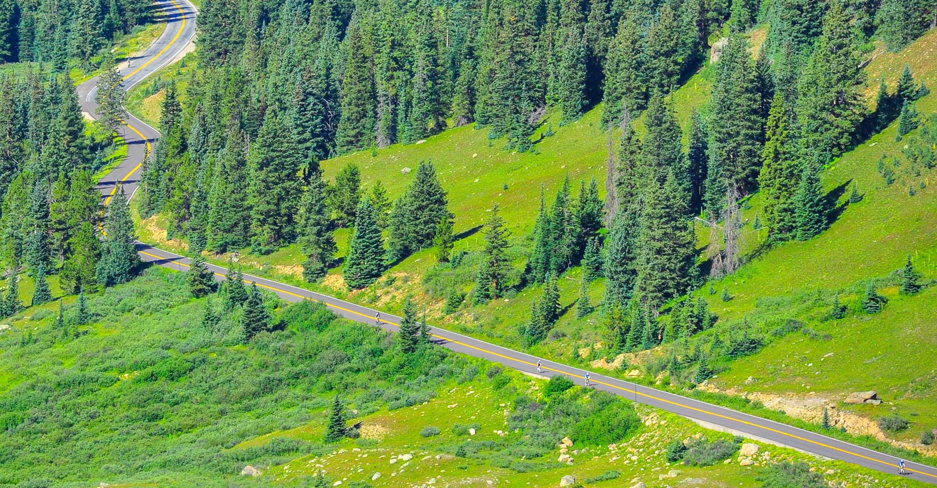 Cycling up Independence Pass