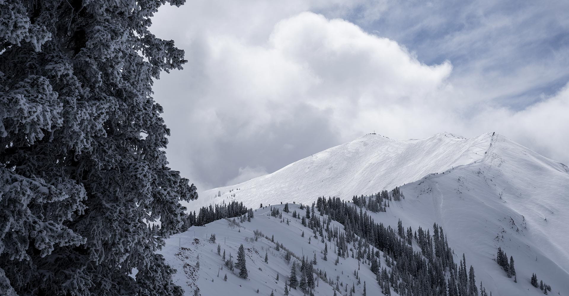 A view of Highland Bowl from atop Aspen Highlands.
