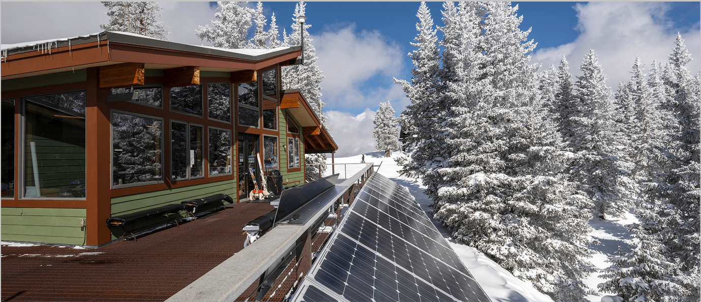 Solar Panels on Aspen Highlands Patrol Hut