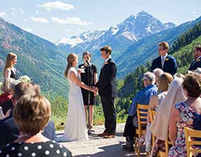 Cliffhouse weddings at Aspen Snowmass