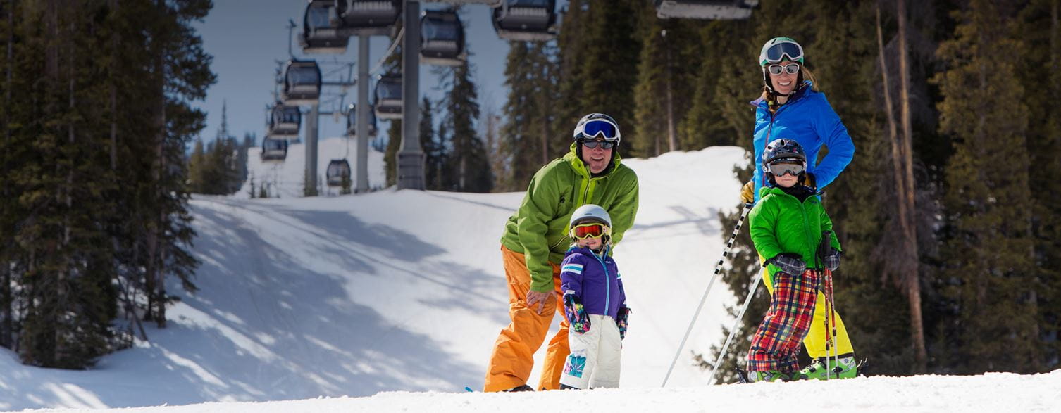 Families love skiing at Snowmass