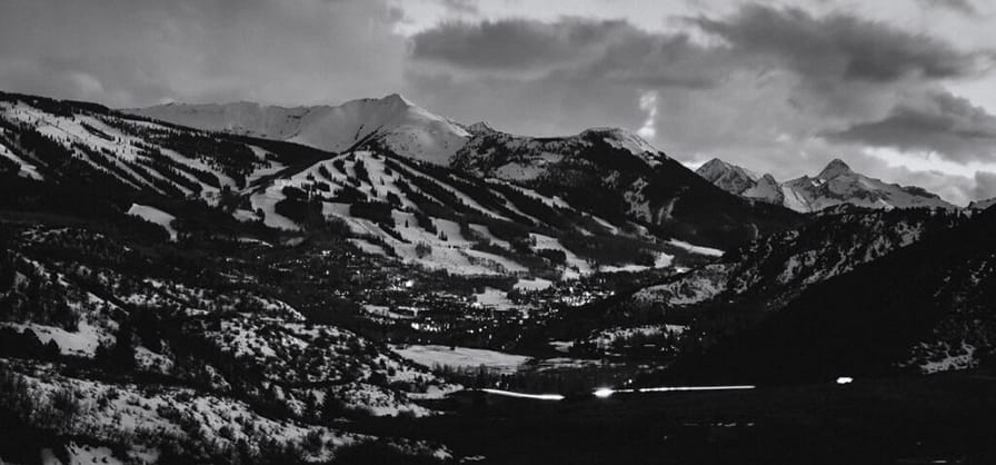 Aspen on Pause black and white photography series from Aspen Photographer Tamara Susa.