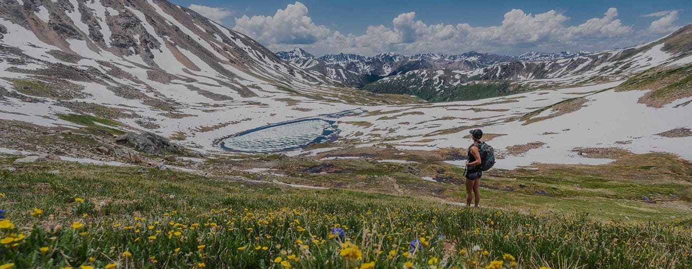 Hiking in Aspen Colorado near Capital Peak. 